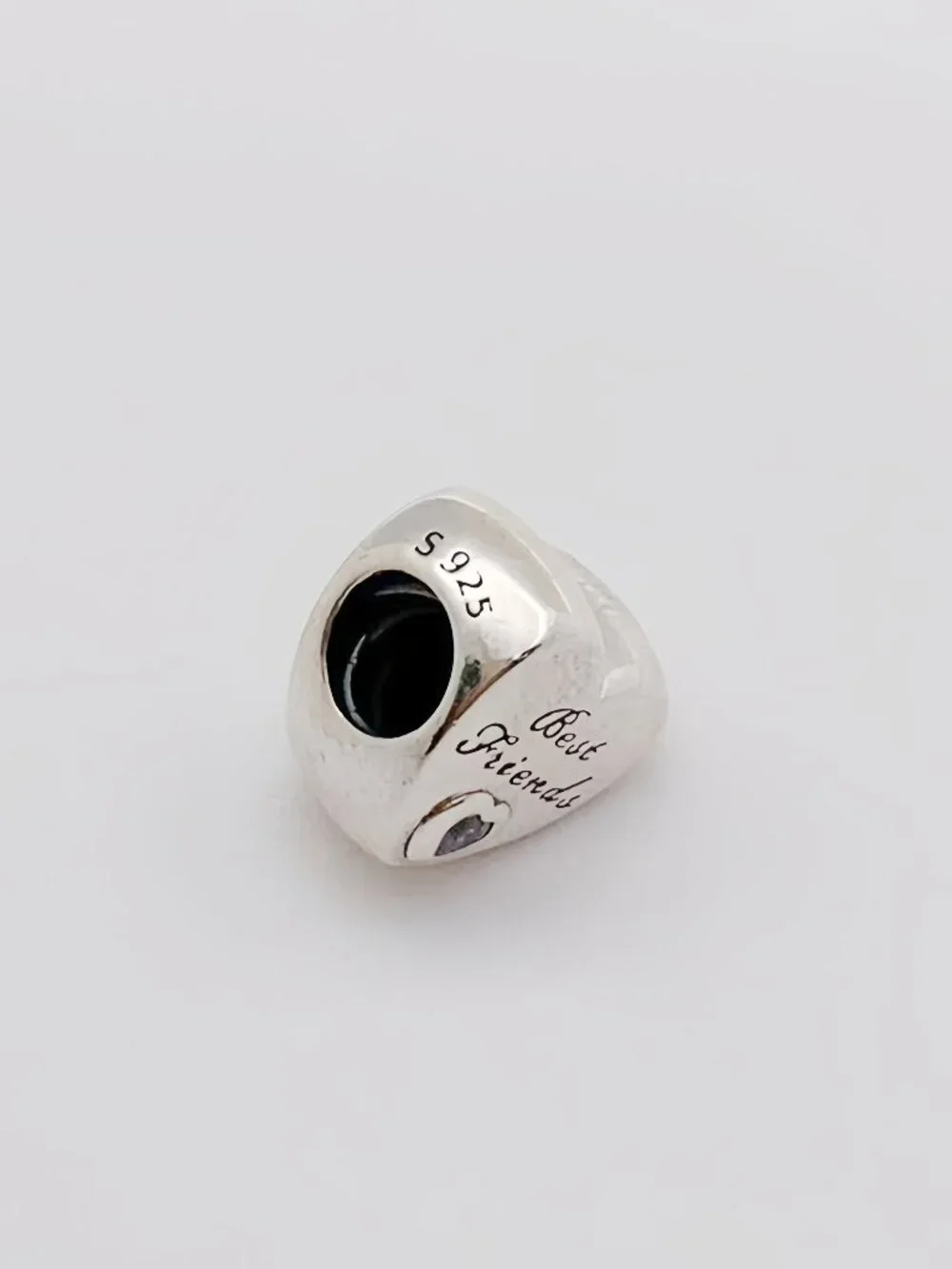 Pandora Polished Best Friends Heart Charm
